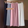 La versión adelgaza las piernas largas de cintura alta hacia abajo pantalones rectos casuales frescos para mujer primavera y verano nuevos C0313K