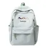 Mochila Bordada de Cachorro Estilo Dulce, Color Sólido, Versátil para Niños y Niñas, Adecuada para Estudiantes de Secundaria y Preparatoria, Bolsa Escolar de Gran Capacidad