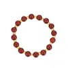 Pulseira de Ágata Vermelha Natural para Mulheres, Estilo Novo, Simples e Fashion, Pulseira do Ano da Sorte, Boa Sorte e Bênçãos, Atacado