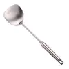 Daily Kitchen Wholesale Espátula de Acero Inoxidable 304 Espátula de Cocina para el Hogar Set de Espátula Cuchara Colador Grande
