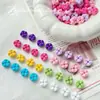 Materiales Acrílicos Dopamina con Cuentas en Forma de Flor de Colores para DIY de Pulseras, Cadenas de Teléfono y Accesorios de Joyería Hechos a Mano