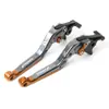 Aplicable a Honda NWG150 NWT150, esta es una palanca de freno y embrague plegable ajustable de seis velocidades, manija de freno de mano CNC