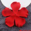 Accesorios de ropa con flores tridimensionales con borde horneado de organza de súper hada, material para tocado de novia, accesorios de pétalos hechos a mano