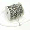 Accesorios diy ropa prendas adornos cadena accesorios alta retención de color cadena de perlas envuelta en el borde cadena de cuatro hojas trébol cadena cruzada