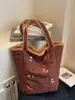 Bolsa Feminina de Caxemira Estilo Retro Coreano 2025 Nova Bolsa de Ombro Tote para Outono e Inverno Bolsa Transversal Grande Capacidade para o Dia a Dia