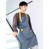 Delantal impermeable de lona para tienda de conveniencia de té de leche, overol de catering, moda coreana, arte de uñas, logo de cocina y restaurante, impresión