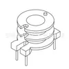 Esqueleto Transformador RM5 Esqueleto Bakelite RM5 Esqueleto de Alta Frequência Slot Duplo Vertical Pinos 2+2 -504