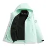 Casa de pájaros Chaqueta exterior de estilo similar para mujer Otoño Invierno Tres en uno A prueba de viento Impermeable Cálida Conjunto de dos piezas Ropa de Montañismo Ropa de abrigo para hombre