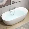 Bañera Acrílica Integrada Sin Costuras de Alta Gama de Tamaño Pequeño para una Persona, de Uso Doméstico para Baño, Independiente para Adultos