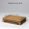 Base de Bonsái de Piedra Falsa Talla Madera de Ala de Pollo Base Rectangular Estatua de Buda Ceremonia del Té Adornos para Acuario Base Sólida de Madera y Piedra