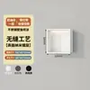 Nicho de acero inoxidable 304, almacenamiento empotrado estilo TikTok para pared de baño con estantes escalonados, nicho empotrado metálico acabado