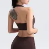 Sujetador deportivo cruzado para colgar en el cuello, espalda, transpirable, para entrenamiento, correr, fitness, ropa de yoga, lencería, fuente de fábrica para mujer