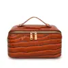 Bolsa de maquillaje vintage con patrón de cocodrilo transfronteriza de Amazon, bolsa de almacenamiento de cosméticos de alta gama de gran capacidad, bolso de mano para mujer