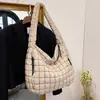 Bolsa de Nube Grande Plegada al por Mayor Comercio Exterior para Mujer Estilo Coreano Tamaño L Bolsa de Mano Gran Capacidad Cruzada Bolsa de Algodón Bolso de Hombro