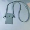 Directo de fábrica simple bolsa para tarjetas con cordón de patrón de lichi todo tipo de bolsa de accesorios para funda de teléfono móvil DIY cubierta de tarjeta de autobús para estudiante
