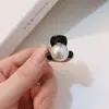 Pinza para el cabello premium francesa retro perla pequeña pinza de agarre diseño nicho lujo ligero elegante princesa flequillo clip clip de tiburón