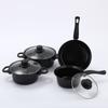 Stock de exportación de fábrica juego de 13 piezas de ollas y sartenes juego de cazo olla para sopa sartén tapa pala juego de utensilios de cocina