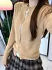 Joli Chose Suéter de Punto con Diseño Falso de Dos Piezas para Mujer Otoño Adelgazante Aspecto Nicho Top