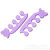 En stock eva nail art separador de dedos de algodón corazón de durazno dedo del pie herramienta de manicura suave elástico soporte para uñas