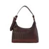 Bolso de Hombro Retro de Gran Capacidad para Mujer 2026 Nuevo de Moda Tendencia Bolso de Hombro Único Bolso Tote Tejido Tipo Cubo