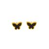 Nuevos Aretes de Mariposa Lindos de Acero de Titanio con Nácar de Estilo Coreano Moderno Transfronterizo para Mujer, Versátiles y de Alta Calidad