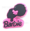Hebilla de Zapato Barbie Zuecos Barbie Rosas Flor de Zapato Pegamento Suave de PVC Hebilla Decorativa Accesorios de Bricolaje Exclusivos de Amazon