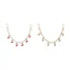 Venta Caliente de Amazon Moda Piedra de Cristal Diamante Tricolor Cereza Bolsas Joyería Colgante Adorno Cadena para Colgar Bolsas Simple Transfronterizo