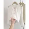 Otoño e Invierno Nuevo Holgado Casual Color Sólido Versátil Camisa Diseño Único y Chic Top 2025 Nueva Ropa para Mujer