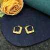 Moda Europeia e Americana Brincos Geométricos Simples de Coração High-End Leve Luxo Versátil Aço Inoxidável Não Desbota Brincos de Nicho