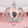 Nueva carcasa de teléfono móvil DIY, joyería, gema de gota de agua, corona, broche de diamante hecho a mano, accesorios, material de flor para sostener, venta al por mayor