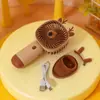 2026 Ventilador de Mano Mini de Dibujos Animados Pipi USB Portátil Recargable Estudiante Oficina Tres Velocidades Viento Fuerte Ventilador de Escritorio