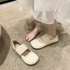 Zapatos Mary Jane para mujer de suela blanda, nuevo estilo otoño 2026, versión coreana, punta redonda, corte bajo, suela plana, adecuados para combinar con faldas