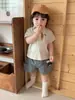 Conjunto de Verano para Niños, Camisa Polo de Manga Corta para Bebé y Niños, Conjunto de Dos Piezas Delgado Estilo Coreano, Pantalones Cortos Simples para Niño Pequeño
