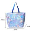 Bolsa Satchel PP Tecida Logo Personalizado Compras Grande Capacidade Exposição de Roupas Pele de Cobra Mudança Laminada Bolsa Tecida Personalizada