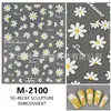 Adesivos de Unha Fofos Rosa e Branco com Novo Relevo e Laços Transfronteiriços Adesivos de Laços Simples e Doces para Manicure