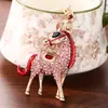 Nuevo Llavero del Caballo del Zodiaco con Diseño Único, Llavero Metálico Creativo de Animal para Bolsos