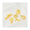 Accesorios Dorados de Alta Retención de Color Colgante de Mariposa Estrella Zircón Pez Koi Colgante Pequeño Cadena de Cola de Pulsera Accesorios de Cuentas