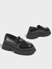 Mocasines de Plataforma con Suela Gruesa para Mujer 2025 Nuevos Zapatos Pequeños de Cuero que Aumentan la Altura Estilo Británico Moda de Gama Alta Zapatos Retro