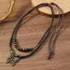 Collares Transfronterizos Europeos y Americanos de Nueva Moda, Cadenas Sencillas de Doble Capa para Clavícula, Collares de Alto Nivel con Colgante de Mariposa