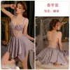 Gui Ruo Pure Quiere Perspectiva Espalda Descubierta Sexy Profundo V Recoger con Almohadilla en el Pecho Camisón Bata Ropa de Casa traje 3299