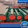 Tubulação de PTFE revestida de aço Tubulação de aço carbono com revestimento de PTFE com revestimento de PO Tubo de aço plástico com revestimento químico