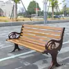 Sillas de Parque, Bancos para Exteriores, Sillas con Respaldo para Exteriores, Asientos de Ocio de Madera Maciza Anticorrosiva, Madera Plástica, Bancos para Patio Comunitario