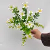 Flor de eucalipto de 5 tenedores, flor individual para boda, material para decoración de techo de boda, guía de camino, muebles, venta al por mayor