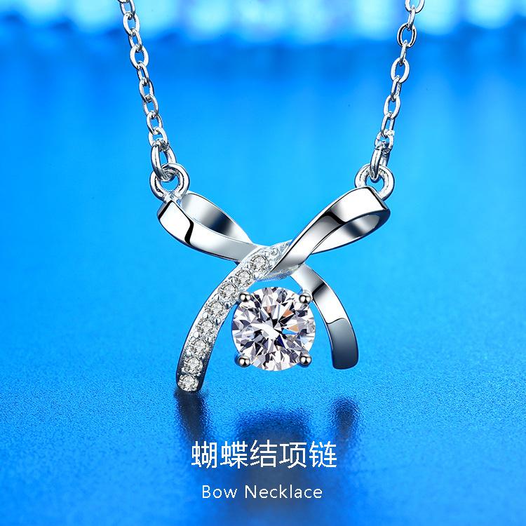 仿莫桑钻项链