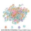 4 * 7 mm acrílico cuentas sueltas polvo de cebolla letras inglesas cuentas planas diy niños educación temprana accesorios de joyería con cuentas