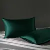 Funda de almohada de seda sintética, funda de almohada individual, ropa de cama de lujo ligero, satén, venta al por mayor transfronteriza en stock