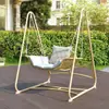 Cadeira de Balanço para Exterior, Cadeira de Balanço Preguiçosa, Cadeira de Balanço para Varanda, Cadeira Suspensa Dupla para Jardim, Rede para Interior, Cadeira Suspensa para Casa