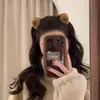Pinza para el Cabello con Orejas de Gato para Mujer, Pinza Lateral para Flequillo y Cabello Suelto, Lindo Pasador de Princesa, Pinza de Tiburón, Accesorio para el Cabello de Peluche