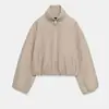 Ropa europea y americana para mujer transfronteriza, popular en AliExpress, chaqueta bomber suave de moda estilo francés