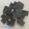 Conectores para Estantes de Farmacia, Tapas Finales para Mostradores de Cristal, Cubiertas Universales de Sellado para Vitrinas de Aleación de Titanio, Piezas de Conexión, Patas Base para Vitrinas
